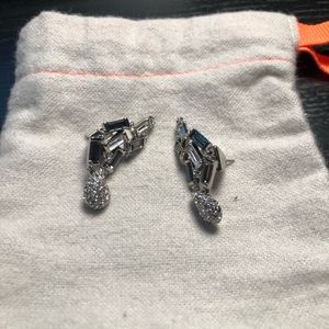 Alexis Bittar crystal baguette post earrings